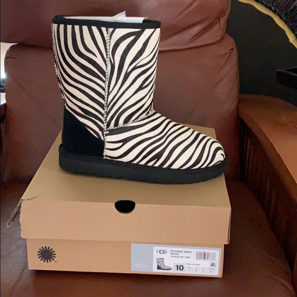 UGG Classic Short Exotic Zebra Boot